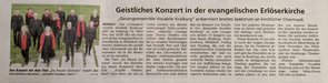 Ankündigung Konzert Mühldorf